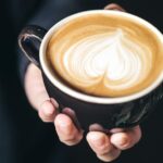 the coffee, capuchino, hot, dark, drink, hand, the coffee, the coffee, the coffee, the coffee, the coffee, capuchino
